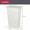 Pyykkikori Curver Valkoinen Muovinen 55 L 44 x 61 x 35 cm (8 osaa)