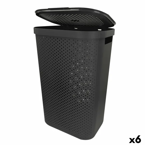 Pyykkikori Curver INFINITY Harmaa Muovinen 60 L 44 x 60 x 35 cm (6 osaa)