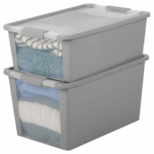 Sandėliavimo dėžutė Curver Pilka Plastmasinis 26 L 55 x 19 x 35 cm (7 vnt.)