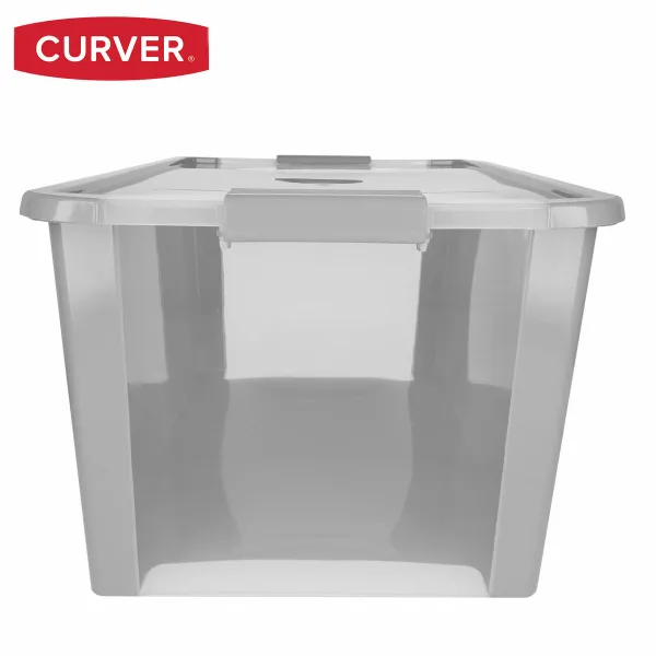 Säilytyslaatikko kannella Curver Harmaa Muovinen 40 L 55 x 28 x 35 cm (5 osaa)