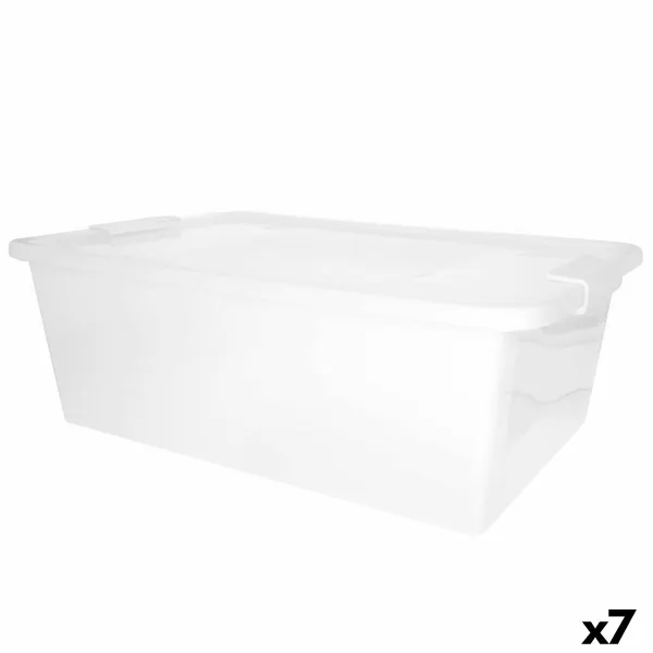 Контейнер для хранения с крышкой Curver Белый Пластик 26 L 55 x 19 x 35 cm (7 штук)