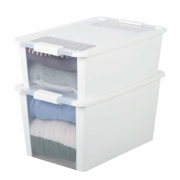 Sandėliavimo dėžutė su dangteliu Curver Balta Plastmasinis 26 L 55 x 19 x 35 cm (7 vnt.)