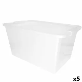 Säilytyslaatikko kannella Curver Valkoinen Muovinen 40 L 55 x 28 x 35 cm (5 osaa)