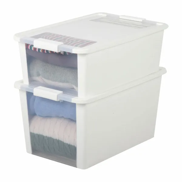 Контейнер для хранения с крышкой Curver Белый Пластик 40 L 55 x 28 x 35 cm (5 штук)