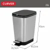 Мусорное ведро Curver Серый Пластик 25 L (4 штук)