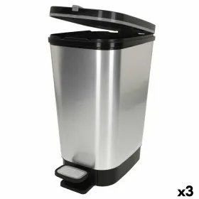 Мусорное ведро Curver Серый Пластик 45 L (3 штук)