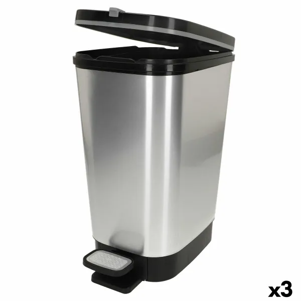 Мусорное ведро Curver Серый Пластик 45 L (3 штук)