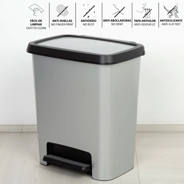 Мусорное ведро Curver Серый Пластик 25 L (5 штук)