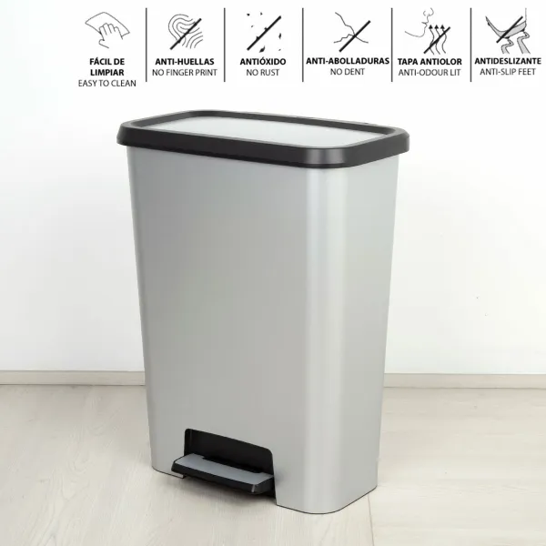 Мусорное ведро Curver Серый Пластик 50 L (5 штук)