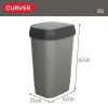 Мусорное ведро Curver Темно-серый Пластик 50 L (6 штук)