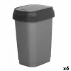 Мусорное ведро Curver Темно-серый Пластик 35 L (6 штук)