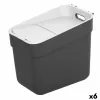 Мусорное ведро Curver Серый Пластик 20 L (6 штук)