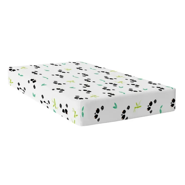 Fitted bottom sheet HappyFriday Multicolour 90 x 200 x 32 cm Panda bear