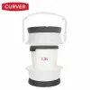 Folding Pet Bowl Curver Plastic 19 x 8 x 18 cm (6 Units)