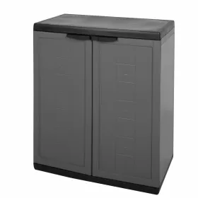 Kaappi Curver Tumman harmaa Muovinen 68 x 87 x 39 cm