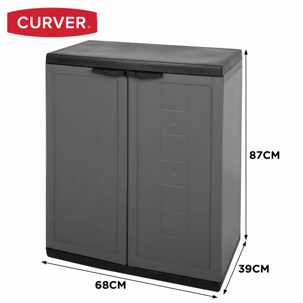 Skapītis Curver Tumši pelēks Plastmasa 68 x 87 x 39 cm