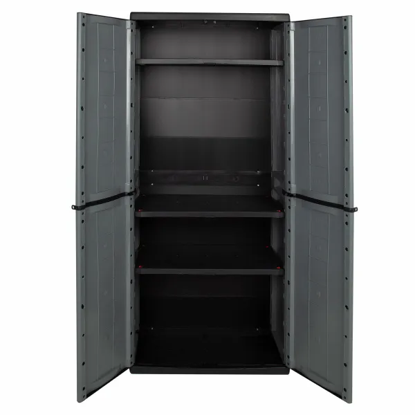 Cupboard Curver Dark grey Plastic 68 x 166 x 39 cm
