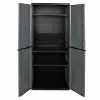 Cupboard Curver Dark grey Plastic 68 x 166 x 39 cm