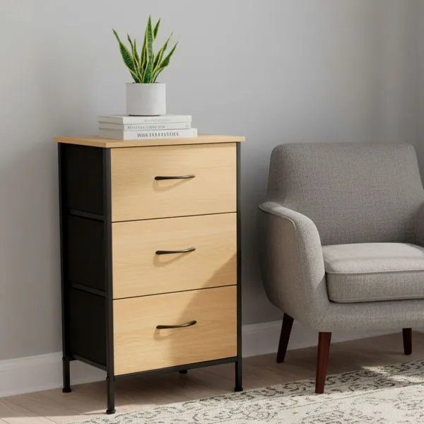 Kumode Max Home Melns Moderns 40 X 75 X 30 CM