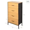 Komoda Max Home Juoda Šiuolaikiškas 55 X 100 X 30 CM