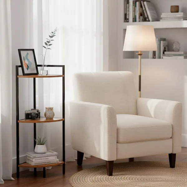 Riiulid Max Home Must Raud Puit MDF 24 x 80 x 24 cm