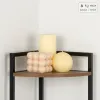 Riiulid Max Home Must Raud Puit MDF 24 x 80 x 24 cm