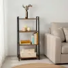 Shelves Max Home Iron MDF Wood 4 Shelves 43 X 90 X 30 CM