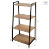 Lentyna Max Home Geležis Medžio MDF 4 Lentynos 43 X 90 X 30 CM
