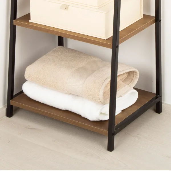 Shelves Max Home Iron MDF Wood 4 Shelves 43 X 90 X 30 CM