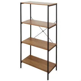 Shelves Max Home Iron MDF Wood 4 Shelves 60 X 120 X 30 CM