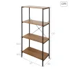 Hyllyt Max Home Rauta Puu MDF 4 Hyllyt 60 X 120 X 30 CM