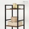 Shelves Max Home Iron MDF Wood 5 Shelves 30 X 144 X 24 CM