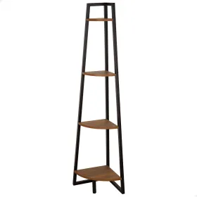 Lentyna Max Home Juoda Geležis Medžio MDF 4 Lentynos 30 x 135 x 30 cm