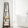 Lentyna Max Home Juoda Geležis Medžio MDF 4 Lentynos 30 x 135 x 30 cm