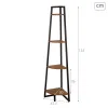 Lentyna Max Home Juoda Geležis Medžio MDF 4 Lentynos 30 x 135 x 30 cm