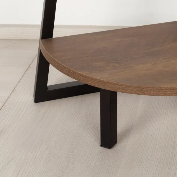Полка Max Home Чёрный Железо Деревянный MDF 4 Полки 30 x 135 x 30 cm