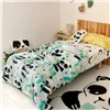 Duvet cover set HappyFriday Blue Single Panda bear 2 Pieces