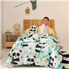 Duvet cover set HappyFriday Blue Single Panda bear 2 Pieces