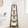 Lentyna Max Home Juoda Geležis Medžio MDF 5 Lentynos 35 x 160 x 35 cm
