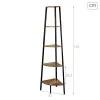 Lentyna Max Home Juoda Geležis Medžio MDF 5 Lentynos 35 x 160 x 35 cm
