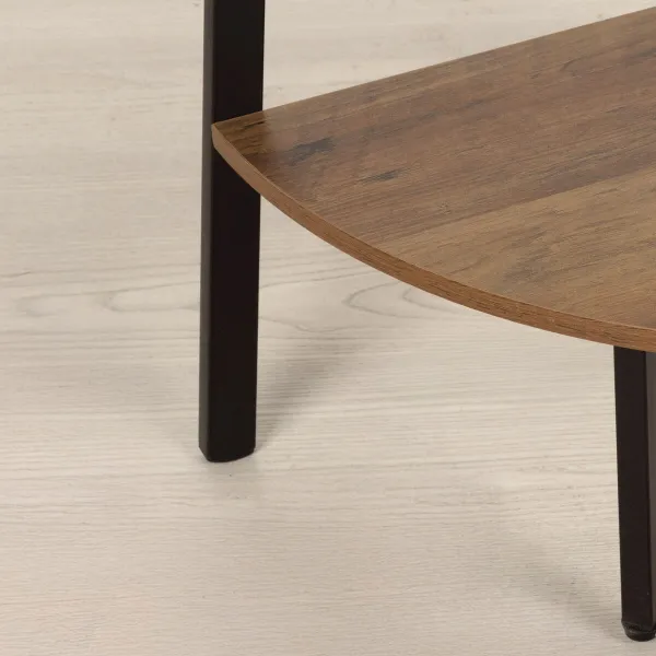 Lentyna Max Home Juoda Geležis Medžio MDF 5 Lentynos 35 x 160 x 35 cm