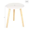Mazs galdiņš Max Home Balts 35 x 40 x 35 cm (6 gb.)
