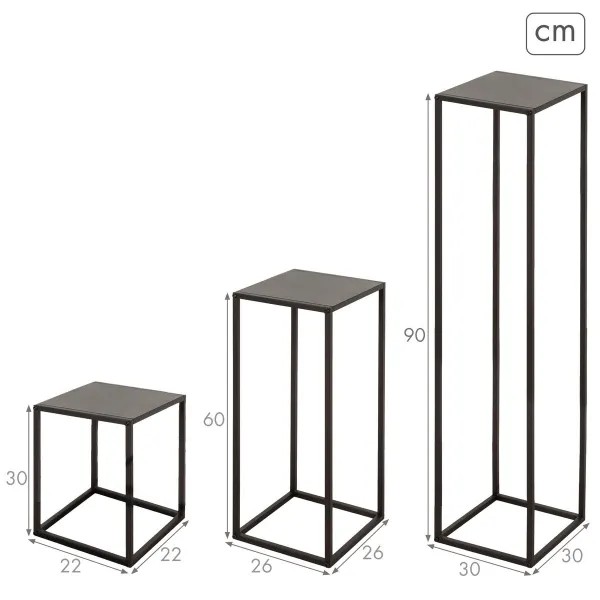 Набор из трех столиков Max Home 30 x 90 x 30 cm