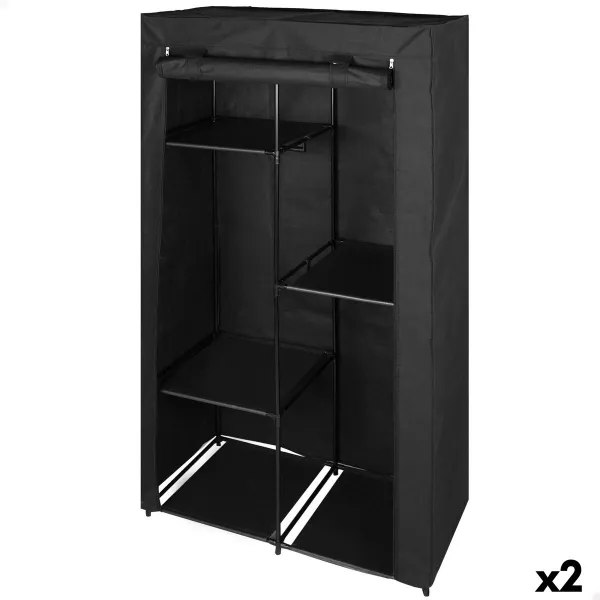 Органайзер для одежды и обуви Max Home Чёрный 88 X 167 X 45 CM 2 штук