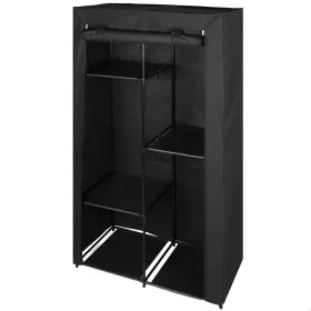 Vaatteiden ja kenkien säilytyskaappi Max Home Musta 88 X 167 X 45 CM 2 osaa
