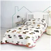 Bedspread (quilt) HappyFriday Multicolour Single Dog