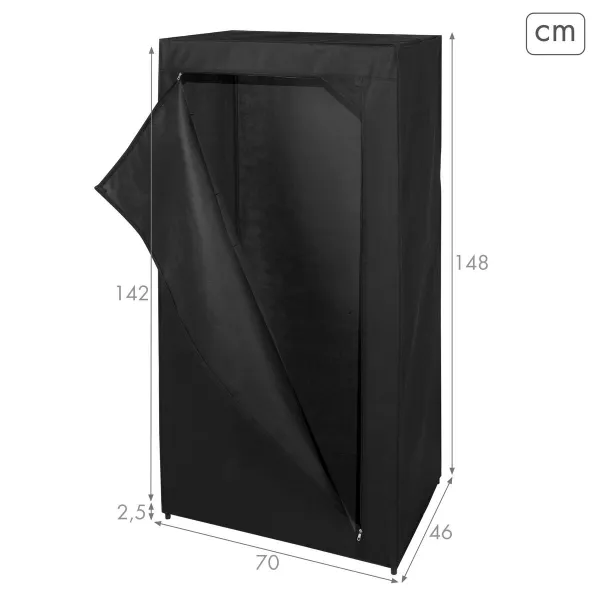 Органайзер для одежды и обуви Max Home Чёрный 70 X 148 X 46 CM 4 штук