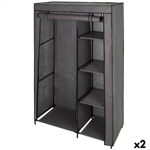 Clothes and Shoe Organiser Max Home Dark grey 105 X 160 X 44 CM 2 Units