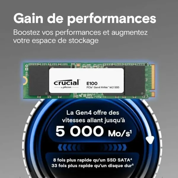 Hard Drive Crucial E100 1 TB SSD