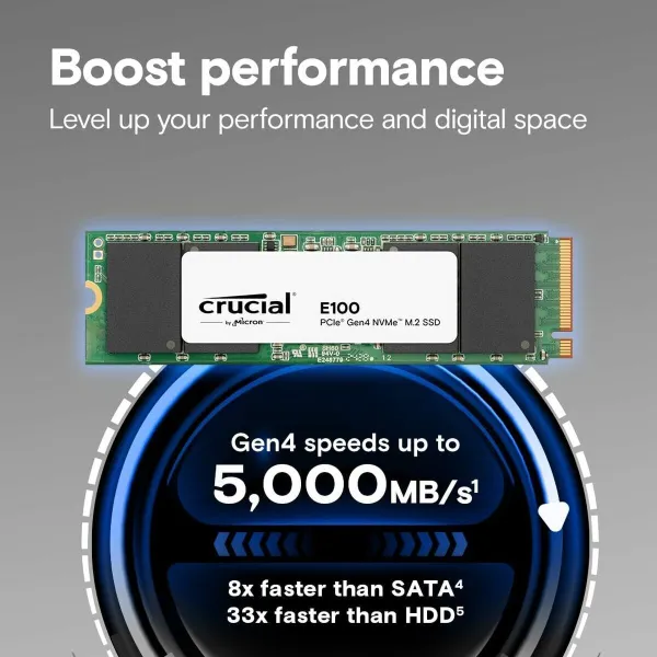 Hard Drive Crucial E100 2 TB SSD